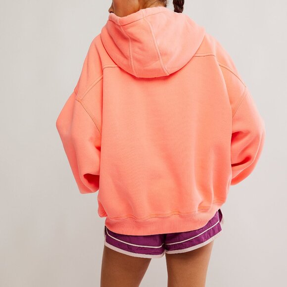 🆕 FP MOVEMENT Final Call Hoodie / Neon Coral - Picture 4 of 7